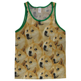 Doge Dog Meme Adult Mesh Jersey front view