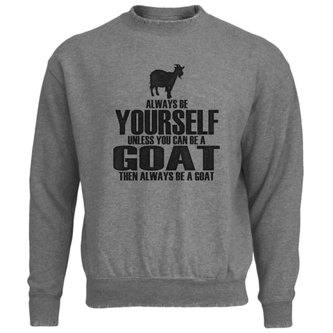 Always Be Yourself Goat Mens Destroyed Sweatshirt