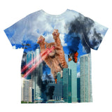 Giant Cat Laser Rampage and Destroy All Over Toddler T Shirt