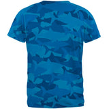 Great White Shark Camo Mens T Shirt