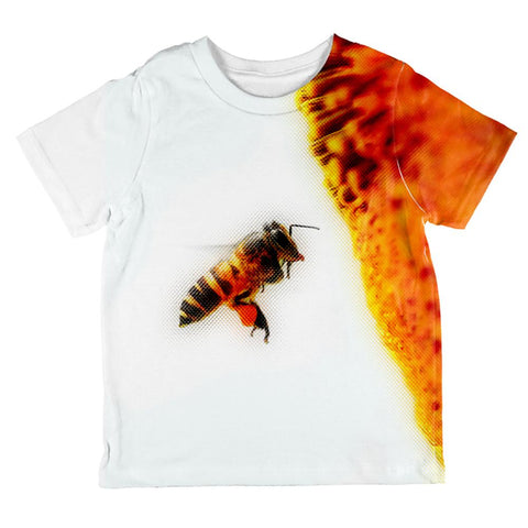 Honey Bee in Flight All Over Toddler T Shirt