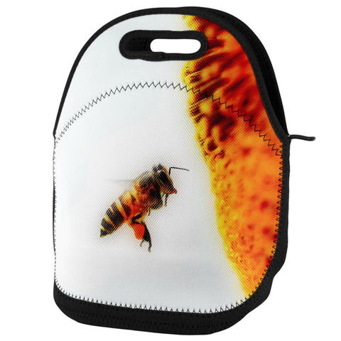 Honey Bee in Flight Lunch Tote Bag