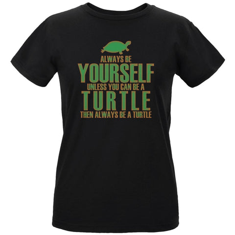 Always Be Yourself Turtle Womens Organic T Shirt