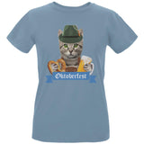 Oktoberfest Funny Cat Womens Organic T Shirt