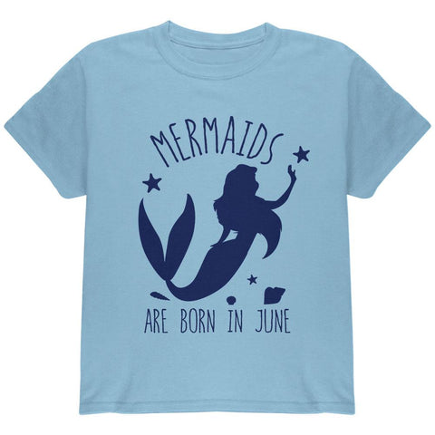 Mermaids Are Born In June Youth T Shirt