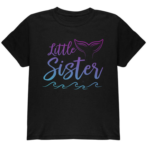 Little Sister Mermaid Tail Ocean Youth T Shirt