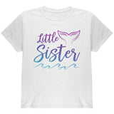 Little Sister Mermaid Tail Ocean Youth T Shirt