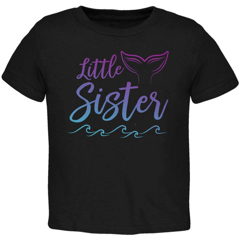 Little Sister Mermaid Tail Ocean Toddler T Shirt