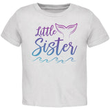 Little Sister Mermaid Tail Ocean Toddler T Shirt