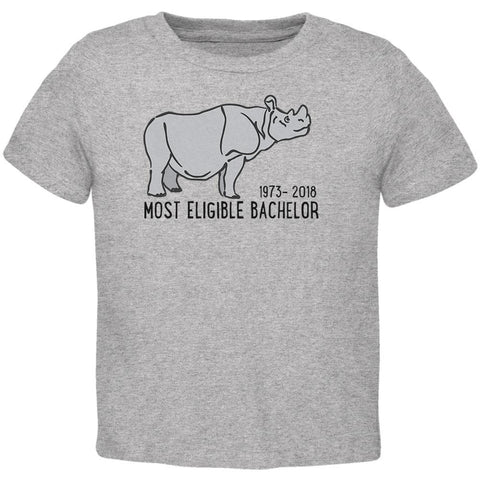 Sudan Last Male White Rhino World's Eligible Bachelor Toddler T Shirt