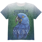 Always Be Yourself Unless Blue Hyacinth All Over Youth T Shirt