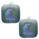 Always Be Yourself Blue Hyacinth Macaw Pot Holder Set