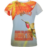 Always Be Yourself Unless Humming Bird All Over Womens T Shirt