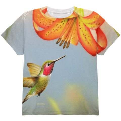 Always Be Yourself Unless Humming Bird All Over Youth T Shirt