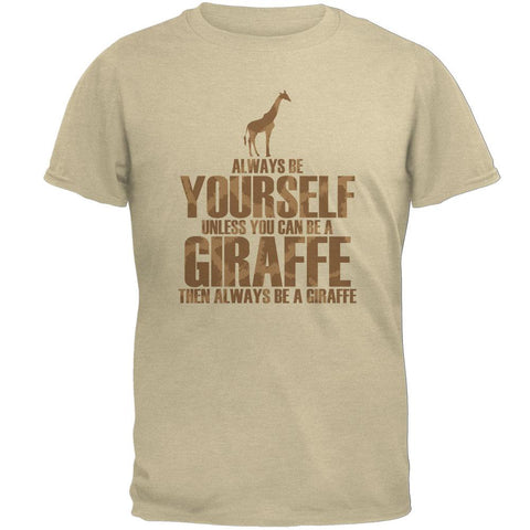 Always Be Yourself Giraffe Mens T Shirt