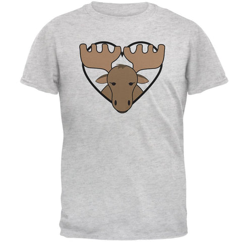 Love Heart Emerging Moose Mens T Shirt