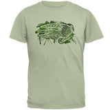 Alligator Swamp Water Splatter Mens T Shirt