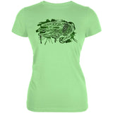 Alligator Swamp Water Splatter Juniors Soft T Shirt