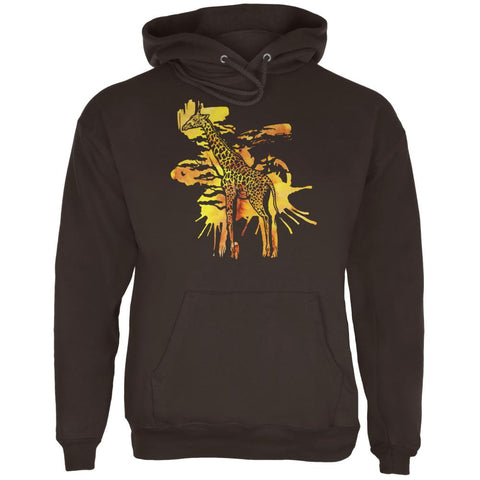 Giraffe Safari Splatter Mens Hoodie