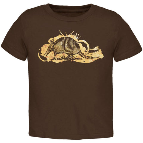 Armadillo Watercolor Splatter Toddler T Shirt