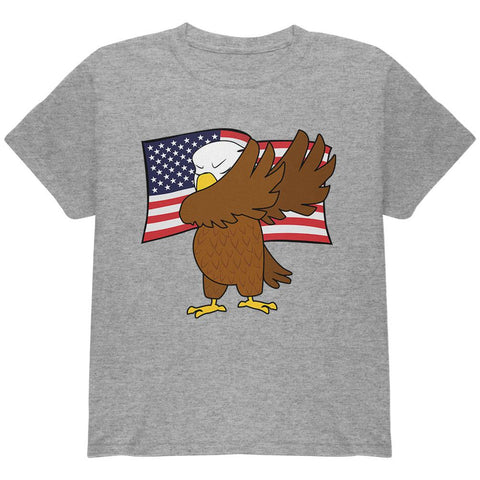 4th Of July America Dabbing Bald Eagle Youth T Shirt