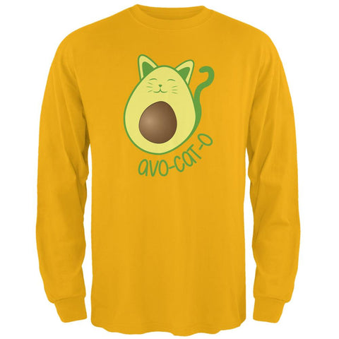 Cinco De Mayo Avocado Cat Avocato Mens Long Sleeve T Shirt
