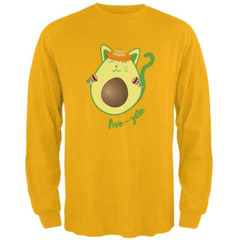 Cinco de Mayo Avogado Avocato Avocado Cat Spanish Mens Long Sleeve T Shirt