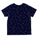Dino Dinosaur Color Pattern Cute All Over Toddler T Shirt