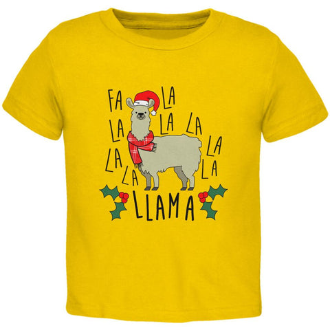 Christmas Fa La Llama Toddler T Shirt
