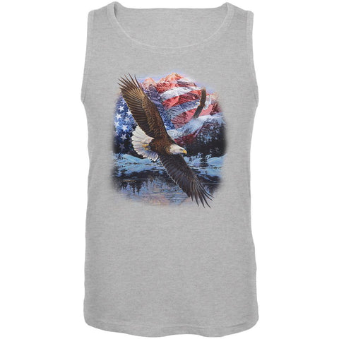 4th Of July American Flag Bald Eagle Mens Tank Top