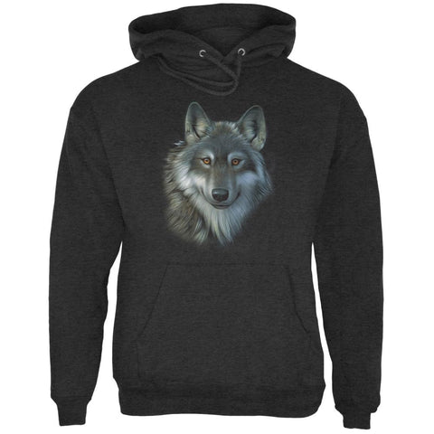 Timber Wolf Face Mens Hoodie