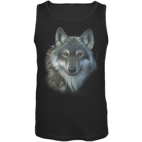 Timber Wolf Face Mens Tank Top