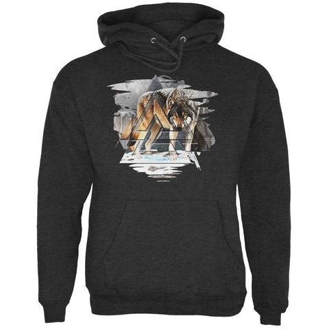 Nordic Wolves of Winter Mens Hoodie