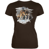 Nordic Wolves of Winter Juniors Soft T Shirt