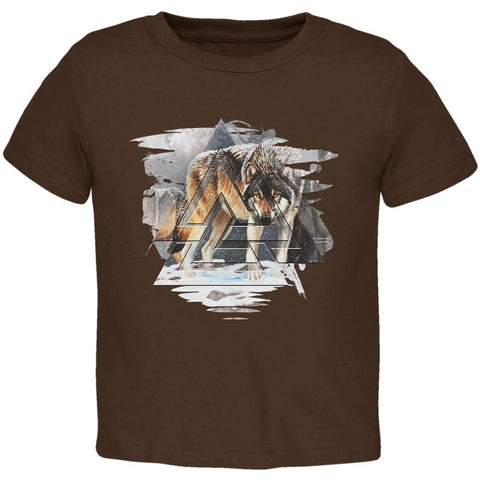 Nordic Wolves of Winter Toddler T Shirt