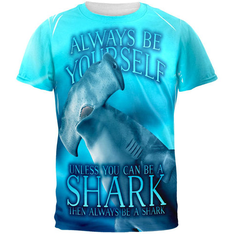 Always Be Yourself Unless Hammerhead Shark All Over Mens T Shirt