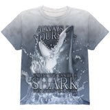 Always Be Yourself Unless Great White Shark All Over Youth T Shirt
