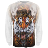 Always Be Yourself Unless Wild Tiger All Over Mens Long Sleeve T Shirt