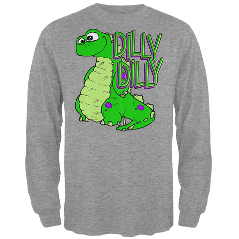 Dilly Dilly Dino Mens Long Sleeve T Shirt