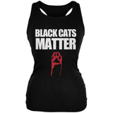 Black Cats Matter Juniors Soft Tank Top front view