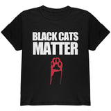 Black Cats Matter Youth T Shirt front view