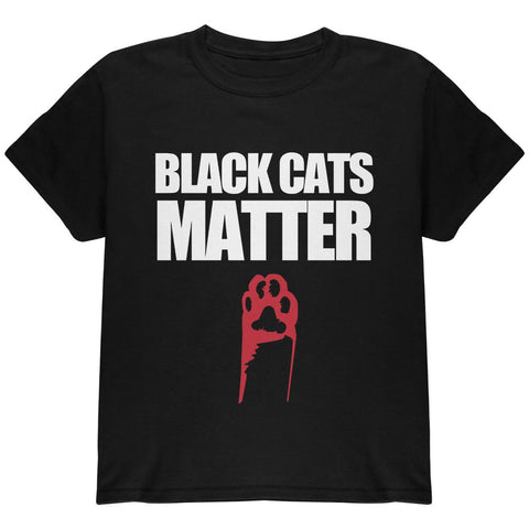 Black Cats Matter Youth T Shirt