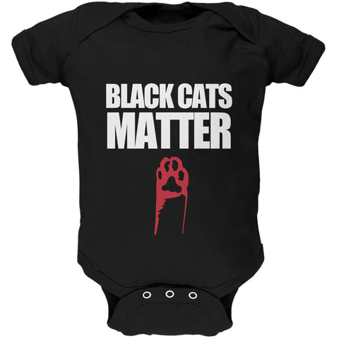 Black Cats Matter Soft Baby One Piece