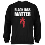 Black Labs Matter Mens Sweatshirt front view