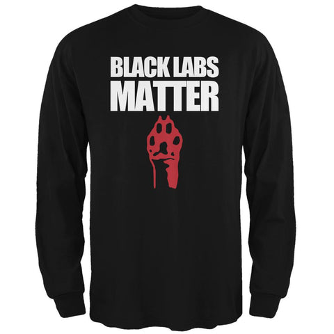 Black Labs Matter Mens Long Sleeve T Shirt