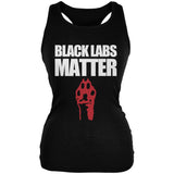 Black Labs Matter Juniors Soft Tank Top front view
