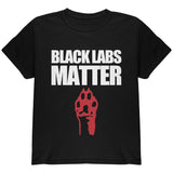 Black Labs Matter Youth T Shirt front view