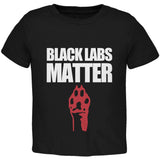Black Labs Matter Toddler T Shirt  front view
