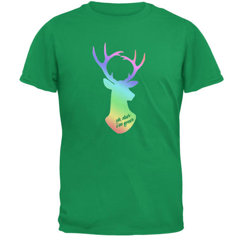 LGBTQ Oh Deer I'm Queer Mens T Shirt