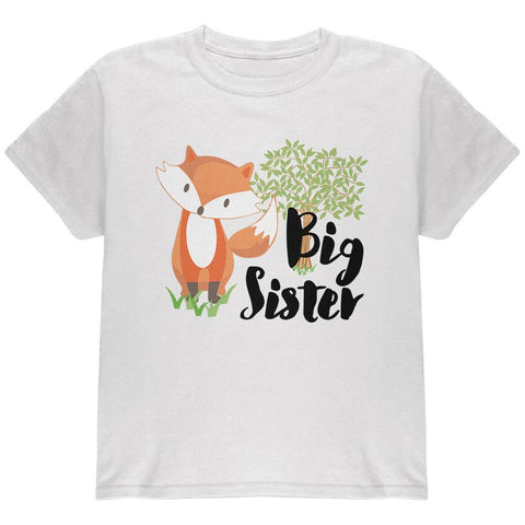 Big Sister Cute Fox Woodland Nature Youth T Shirt